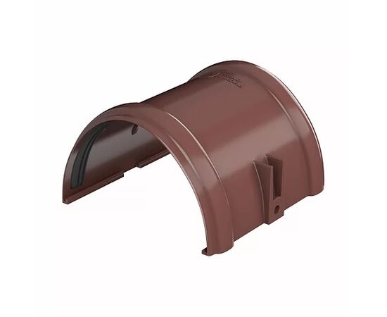 Gutter connector Technonicol 125/82 PVC brown