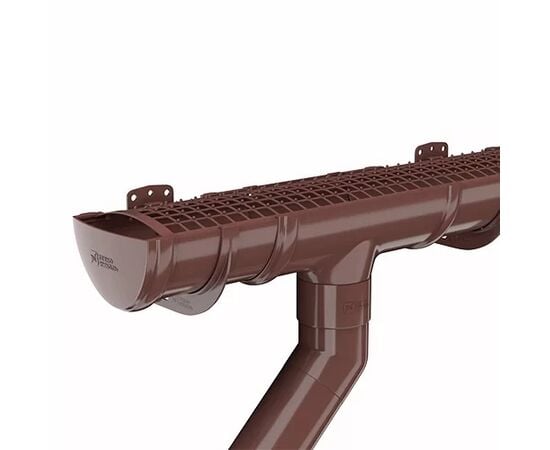 Gutter connector Technonicol 125/82 PVC brown