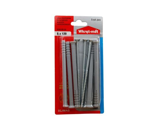 Dowel with screw Wkret-met BSM-08120 8x120 mm 5 pcs