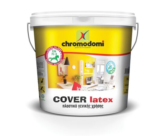 საღებავი წყალდისპერსიული Chromodomi Cover Latex 16 ლ თეთრი