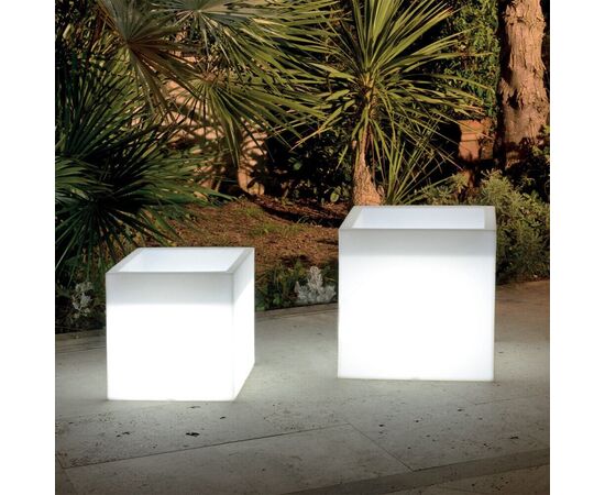 Square luminous pot AHD Atlantis 40x40 cm