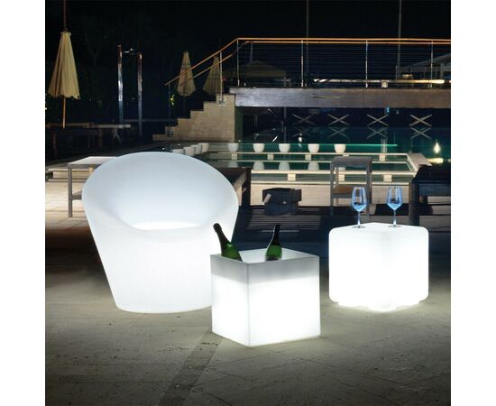 Square luminous pot AHD Atlantis 40x40 cm