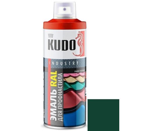 Enamel for metal roof tiles Kudo KU-06005R 520 ml green moss