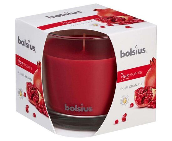 Candle in glass with pomegranate aroma Bolsius 95/95