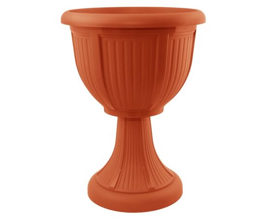 Flower Pot Plastic with a stand Leon Deep 31 terracotta