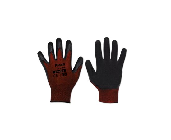 Перчатки FLASH GRIP RED латекс, 8, BRADAS  RWFGRD8