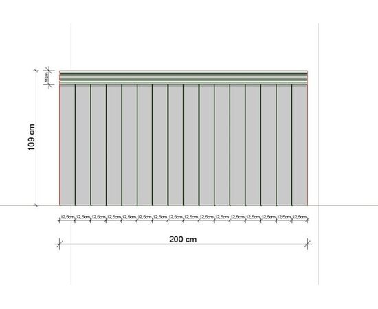 English panel Foge Art 2.2 m²