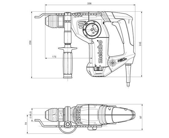 პერფორატორი Metabo KHE 3251 800W (600659000)