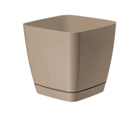 Пластиковый горшок FORM PLASTIC Toscana square 0730-002 Ø11 латте