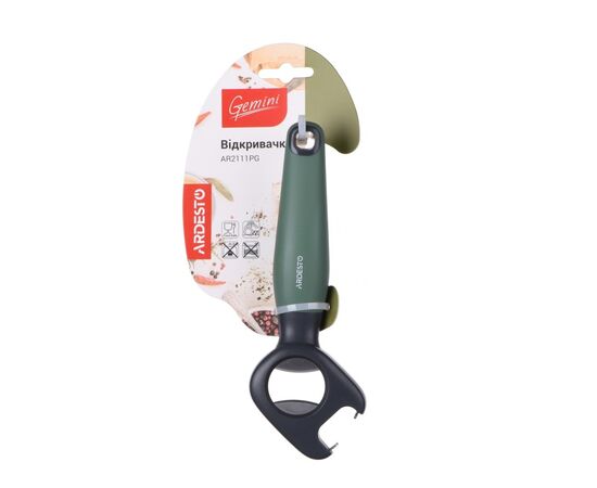 Bottle opener stainless steel Ardesto AR2111PG gray and green