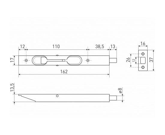 Crossbar Soller 152-001 М10 chrome