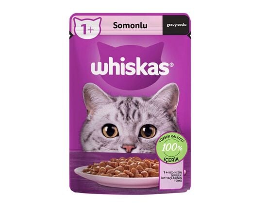 Желе для котов Whiskas лосось в соусе 85гр