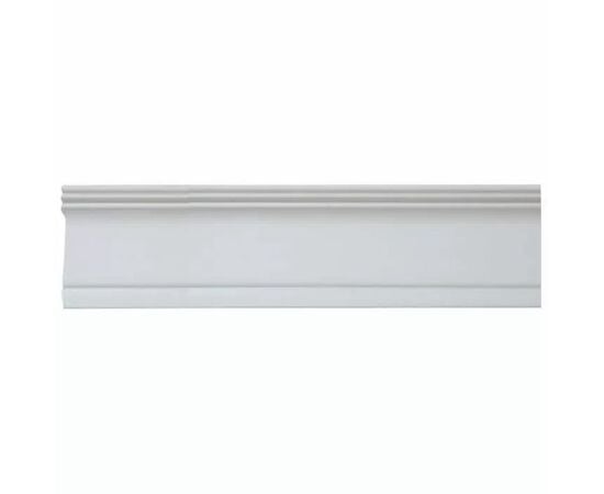 Extruded ceiling plinth Solid C29/50 white 48x29x2000 mm