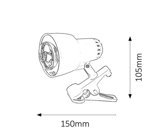 Lamp-clip Rabalux Clip 4356 E14 R50 1x MAX 40W