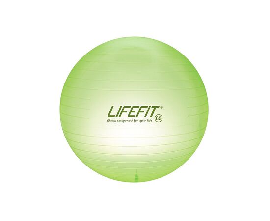 Мяч для гимнастики зеленый LIFEFIT 65 см.