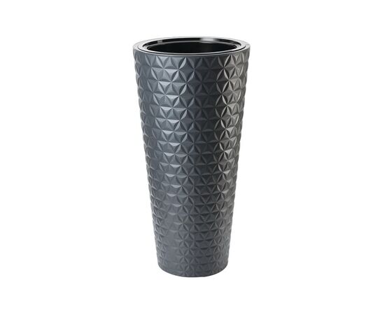 Flower pot FORM PLASTIC Diamond Slim 40 anthracite