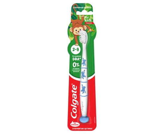 Toothbrush soft 2-9 years for children Colgate Kids Monkey