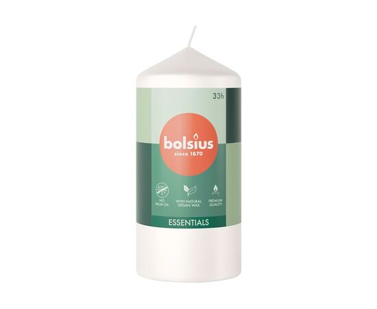 Candle Bolsius Cloudy White 120/58 mm