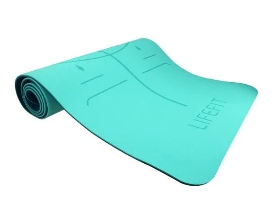 Коврик для йоги LifeFit Relax Duo 183x58x0.6 см бирюзовый