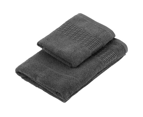 Towel set Ardesto ART2357MC 100%cotton 2pcs gray