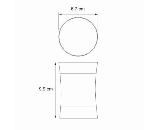 Toothbrush cup Wasserkraft Wern 7528 6.7x9.9 cm