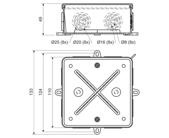 Junction box Kopos 8135_KA IP54