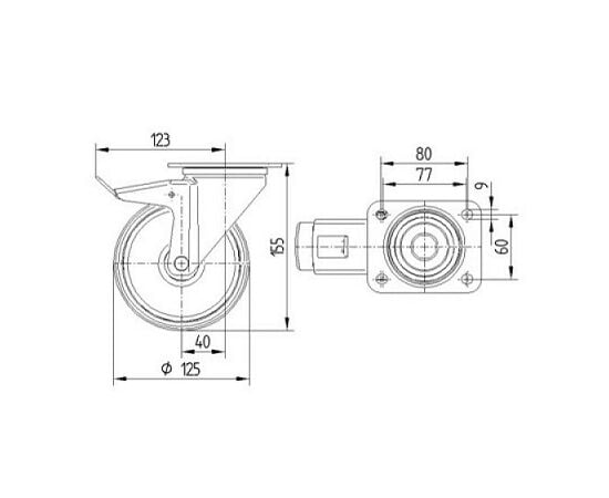 Roller Tente 3477PJP125P62 Blue SUPRATECH 180 kg