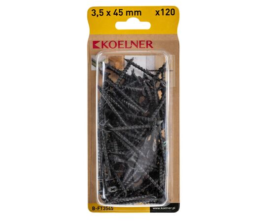 screw 3.5x45 mm Koelner Wood 120 pcs B-FT3545 shiny