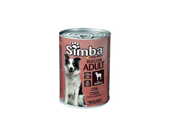 Wet food for adult dogs lamb MONGE SIMBA 415g