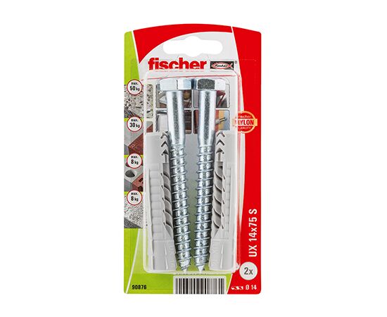 Dowel universal Fischer UX14x75 S 2 pcs 90876