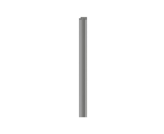 Right end trim VOX Profile Linerio S-Line Grey 2650x35x12 mm