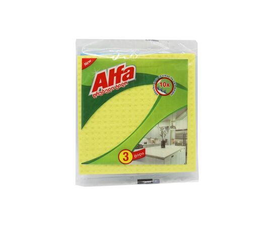 Rag sponge Alfa 3 pcs