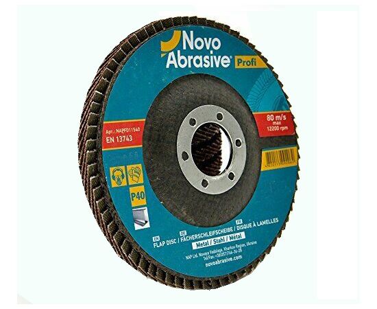 Диск лепестковый NovoAbrasive 125*22.23 мм P40