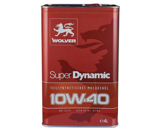 ზეთი ძრავის Wolver Super Dynamic SAE 10W-40 4 ლ