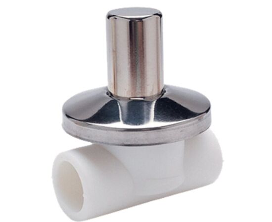 Chrome-plated valve Rosturplast Ø25 mm