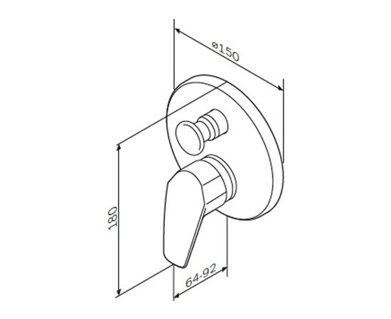 Shower mixer AM.PM Gem F9085000