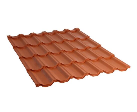 მეტალოკრამიტი Moderna 0.45x1200x3000 მმ 3.6 მ² Wrinkle აგურისფერი