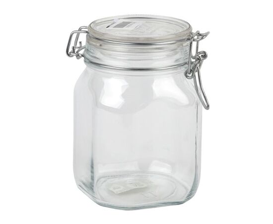 Jar made from glass with a clip 6523 1470 ml