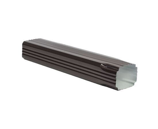 Square drainpipe 0.50x350x3000 mm dark chocolate