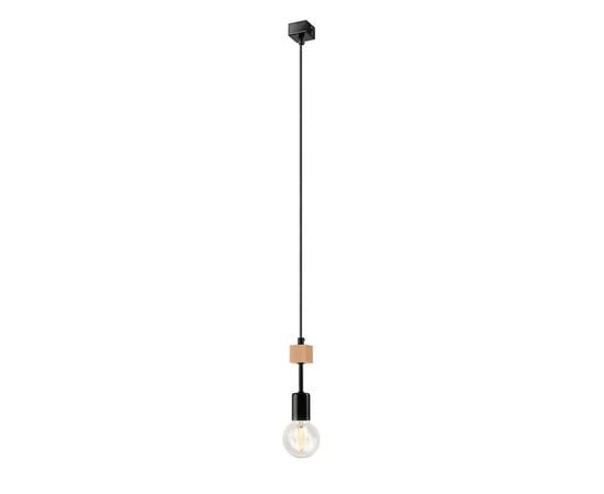 Hanger Lamkur ORAZIO 1 E27 black wood 33679