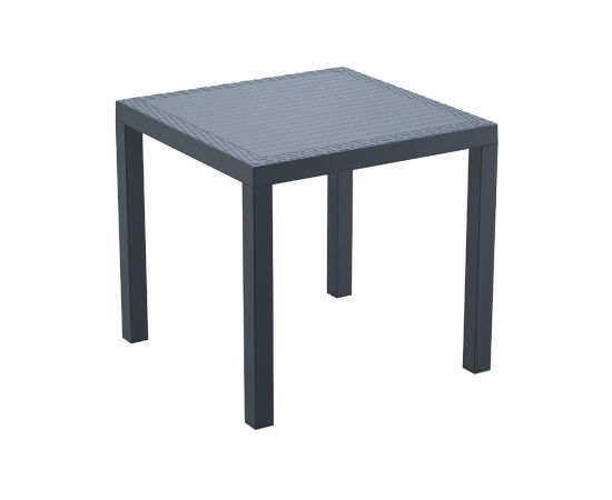Table dark gray Orlando 75x80 cm
