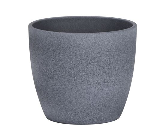 Ceramic flower pot Scheurich 920/28 COVER-POT DARK STONE