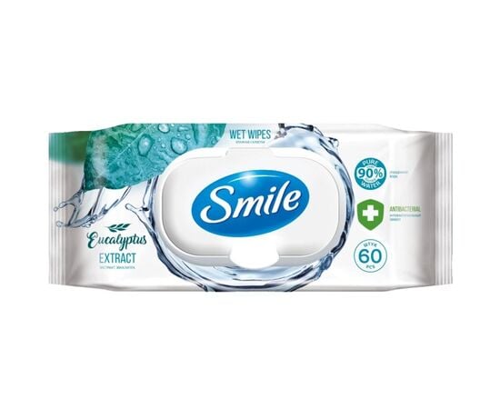 Салфетки влажные Smile 60 шт