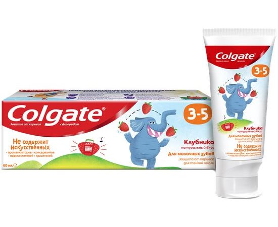 Toothpaste with fluoride Colgate 3-5 strawberry for children COLGATE Kids