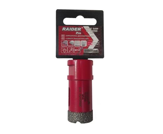 გვირგვინი ალმასის Raider Dry RD M14 25 მმ (157845)