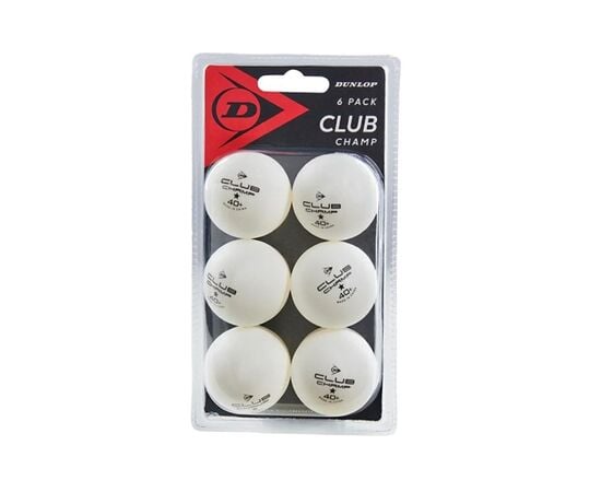 Мячи для настольного тенниса DUNLOP CLUB CHAMP 40+ 6шт