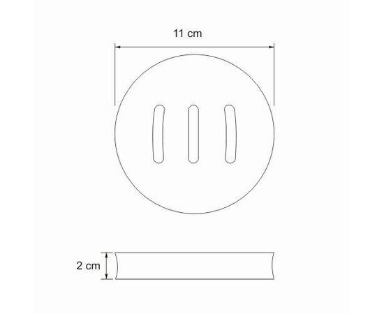 Soap dish Wasserkraft Wern 7529 11x2 cm