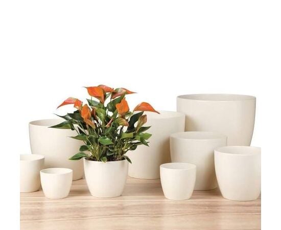 Ceramic flower pot Scheurich 920/37 Cover pot creme