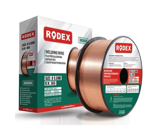 Проволока сварочная Rodex RDX0805 0.8 мм 5 кг