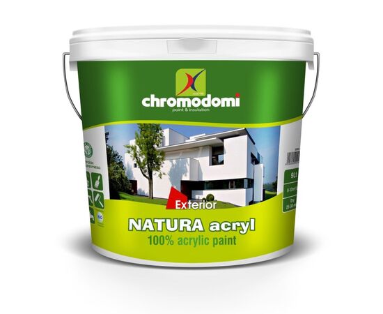 საღებავი აკრილის Chromodomi Natura Acryl 9 ლ თეთრი